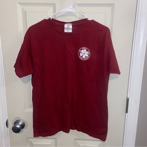 Its a Girl Thing Tailgate & Touchdown Short Sleeve Red Shirt Size XL.